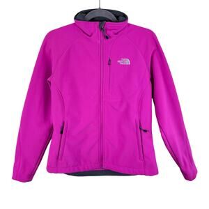 The North Face Apex Bionic Bright Pink Magenta Softshell Jacket Women's Size M